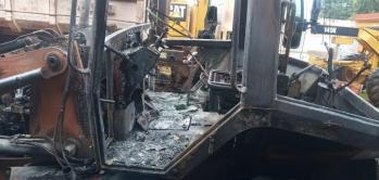 Quiindy: Quemaron un tractor y un camión en la Municipalidad